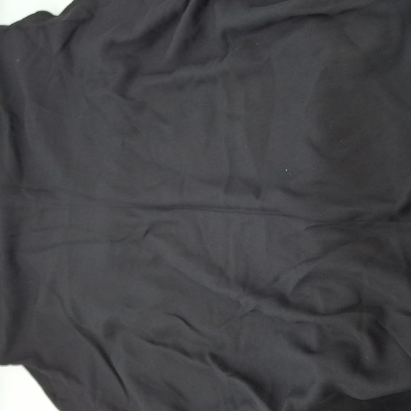 After Six Strapless Pleated Faux Wrap Front Slit Trumpet Gown Black 20R - Picture 10 of 11